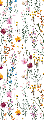 Fenster Rollo mit bunten Blumen