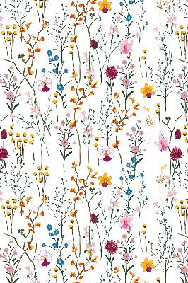 Fenster Rollo mit bunten Blumen
