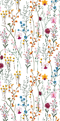 Fenster Rollo mit bunten Blumen