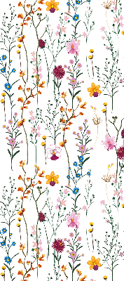Fenster Rollo mit bunten Blumen