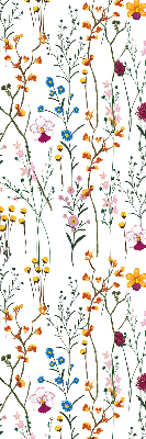 Fenster Rollo mit bunten Blumen