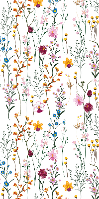 Fenster Rollo mit bunten Blumen