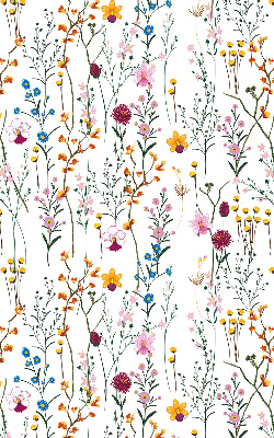Fenster Rollo mit bunten Blumen