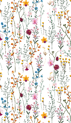 Fenster Rollo mit bunten Blumen