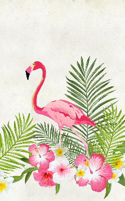 Rollo lichtundurchlässig mit Flamingos und Blättermotiv