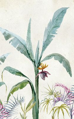 Verdunkelungsrollo mit exotischem Naturmotiv