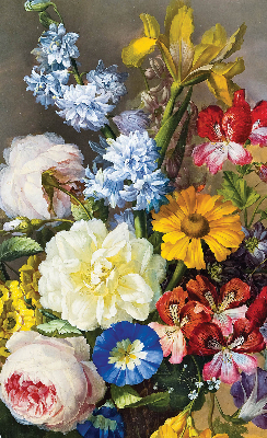 Verdunkelungsrollo mit Blumenmuster