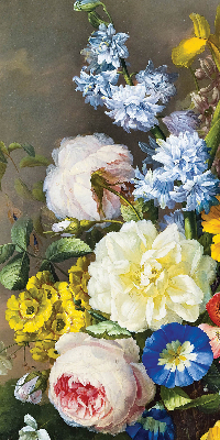 Verdunkelungsrollo mit Blumenmuster