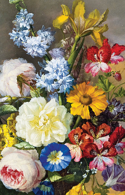 Verdunkelungsrollo mit Blumenmuster
