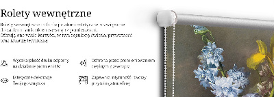 Verdunkelungsrollo mit Blumenmuster