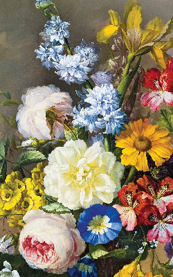Verdunkelungsrollo mit Blumenmuster