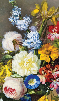 Verdunkelungsrollo mit Blumenmuster