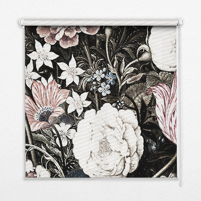 Fenster Rollo mit Blumenmuster