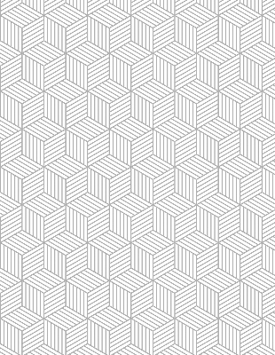 Rollo lichtundurchlässig mit 3D-Würfel-Muster