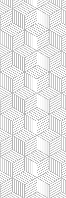 Rollo lichtundurchlässig mit 3D-Würfel-Muster