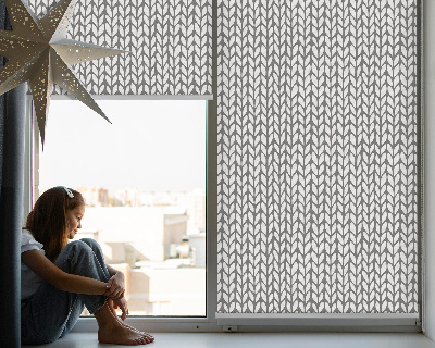 Fenster Rollo in Weißtanne lackiert