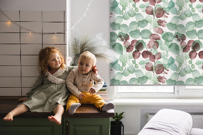 Fenster Rollo mit Efeu-Motiv