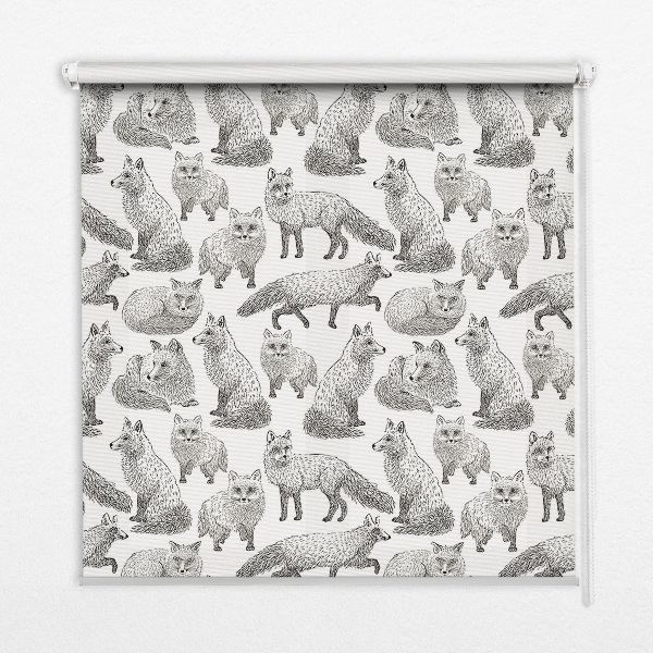 Rollo lichtundurchlässig in der Farbe Graufuchs