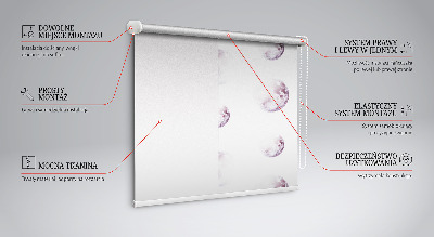 Fenster Rollo mit grauem Motiv „Planeten“