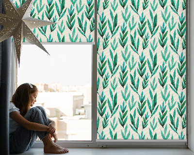 Fenster Rollo mit Pflanzenmuster