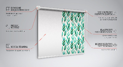 Fenster Rollo mit Pflanzenmuster