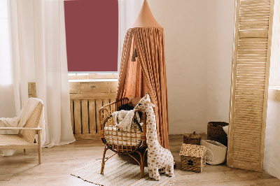 Rollo lichtundurchlässig in der Farbe Rotwein