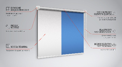 Fenster Rollo in Blau