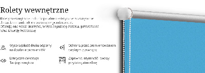 Rollo lichtundurchlässig in Blau