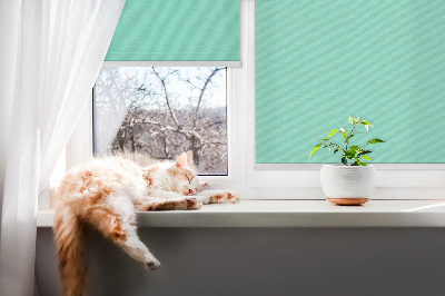 Fenster Rollo in Türkis