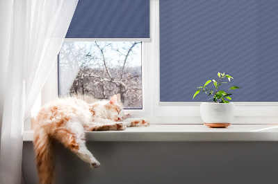 Fenster Rollo in Marineblau