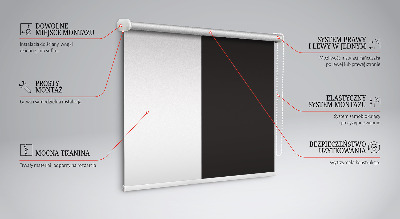 Verdunkelungsrollo in Schwarz