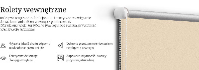Fenster Rollo in Beige