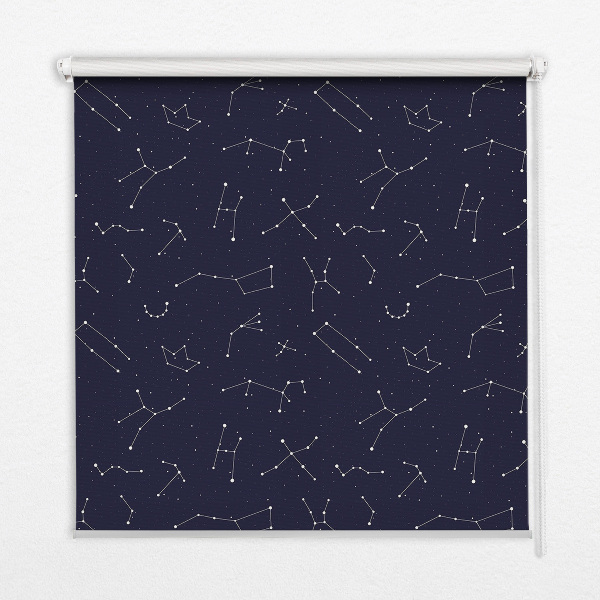 Rollo lichtundurchlässig mit Sternbild-Motiv