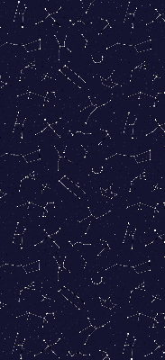 Rollo lichtundurchlässig mit Sternbild-Motiv