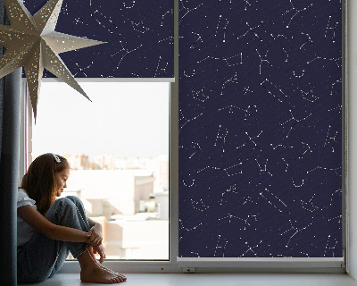 Rollo lichtundurchlässig mit Sternbild-Motiv