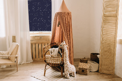 Rollo lichtundurchlässig mit Sternbild-Motiv