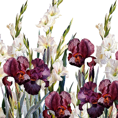 Rollo lichtundurchlässig mit kleinem Blumenmuster