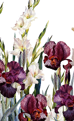 Rollo lichtundurchlässig mit kleinem Blumenmuster