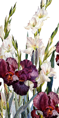 Rollo lichtundurchlässig mit kleinem Blumenmuster
