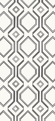 Rollo lichtundurchlässig mit Rautenillusion als dekorativem Muster
