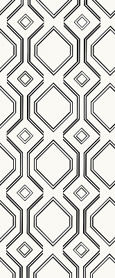 Rollo lichtundurchlässig mit Rautenillusion als dekorativem Muster