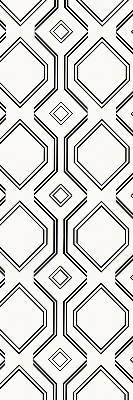 Rollo lichtundurchlässig mit Rautenillusion als dekorativem Muster