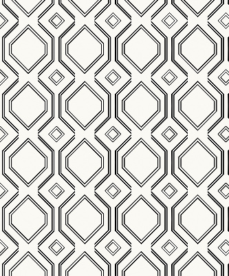 Rollo lichtundurchlässig mit Rautenillusion als dekorativem Muster