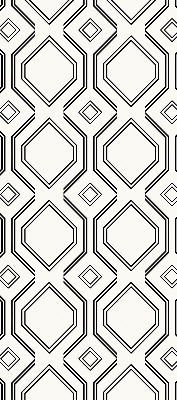 Rollo lichtundurchlässig mit Rautenillusion als dekorativem Muster