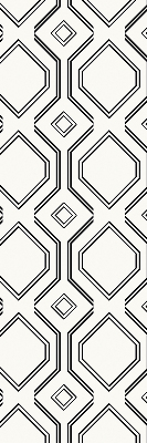 Rollo lichtundurchlässig mit Rautenillusion als dekorativem Muster