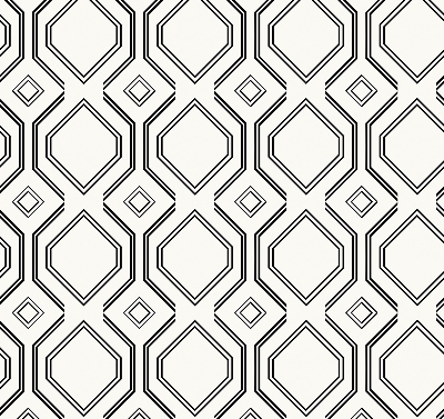 Rollo lichtundurchlässig mit Rautenillusion als dekorativem Muster