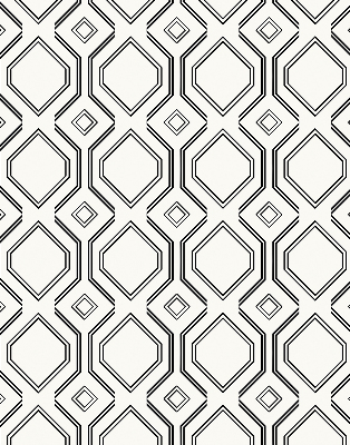 Rollo lichtundurchlässig mit Rautenillusion als dekorativem Muster