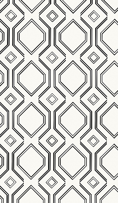 Rollo lichtundurchlässig mit Rautenillusion als dekorativem Muster