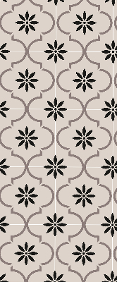 Fenster Rollo mit marokkanischem Blumenfliesenmuster