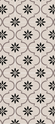 Fenster Rollo mit marokkanischem Blumenfliesenmuster
